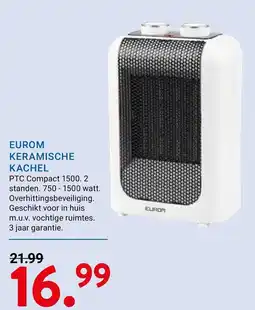Kluswijs Eurom keramische kachel aanbieding
