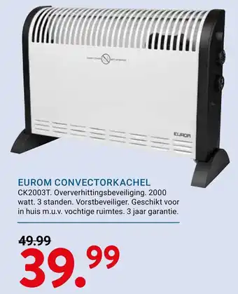Eurom convectorkachel
