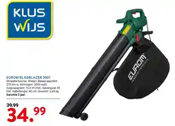 Kluswijs Eurom bladblazer 3001 aanbieding