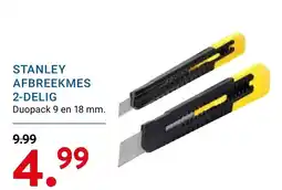 Kluswijs stanley afbreekmes 2-delig aanbieding