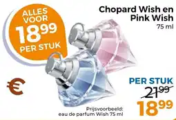 Trekpleister Chopard Wish en Pink Wish aanbieding