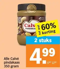 Albert Heijn Alle Calvé pindakaas 350 gram aanbieding