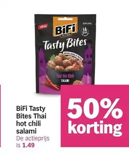 Albert Heijn Bifi Tasty Bites Thai hot chili salami aanbieding