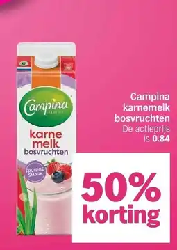 Albert Heijn Campina karnemelk bosvruchten aanbieding