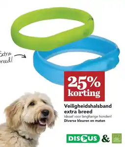 Discus discus veiligheidshalsband extra breed aanbieding