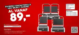 HANOS Select Cuisine Contactgrills aanbieding