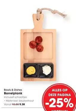 HANOS Bowls & Dishes Borrelplank aanbieding