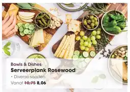 HANOS Bows & Dishes Serveerplank Rosewood aanbieding