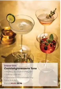 HANOS Zwiesel Glas Cocktailglazenserie Tone aanbieding