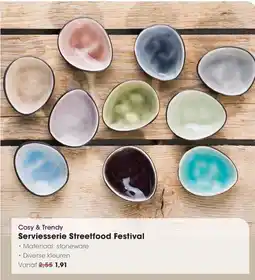 HANOS Cosy & Trendy Serviesserie Streetfood Festival aanbieding