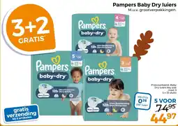 Trekpleister Pampers Baby Dry luiers aanbieding
