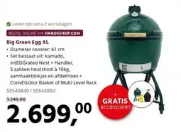 HANOS Big Green Egg XL aanbieding