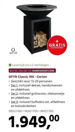 HANOS OFYR Classic 100 - Corten aanbieding