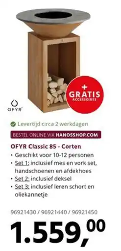 HANOS OFYR Classic 85 - Corten aanbieding