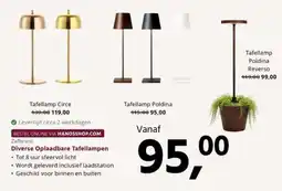 HANOS Zafferano Tafellamp Poldina aanbieding