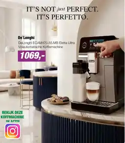 EP De'Longhi DeLonghi ECAM470.85.MB Eletta Ultra aanbieding