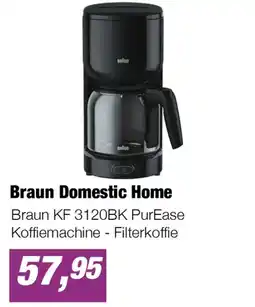 EP Braun Domestic Home Braun KF 3120BK PurEase Koffiemachine - Filterkoffie aanbieding