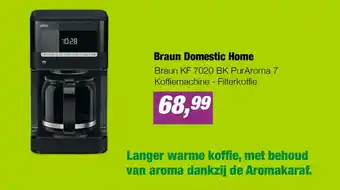 Braun Domestic Home Braun KF 7020 BK PurAroma 7 Koffiemachine - Filterkoffie