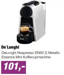 EP De'Longhi DeLonghi Nespresso EN85.S Metallic Essenza Mini Koffiecupmachine aanbieding