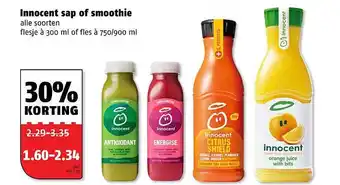 Poiesz Innocent sap of smoothie 30% Korting aanbieding