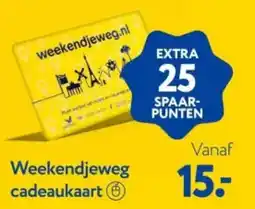 Primera Weekendjeweg Cadeaukaart aanbieding