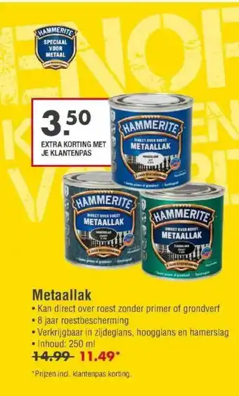 Enorm Hammerite metaallak aanbieding