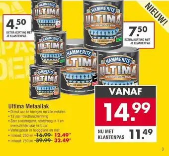 Enorm Hammerite ultima metaallak aanbieding