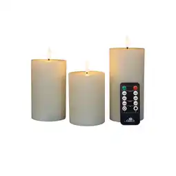 Pets Place Anna's Collection Stompkaarsen Led - Kerstversiering - 3D-vlam Ivoor aanbieding