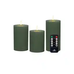 Pets Place Anna's Collection Stompkaarsen Led - Kerstversiering - 3D-vlam Groen aanbieding