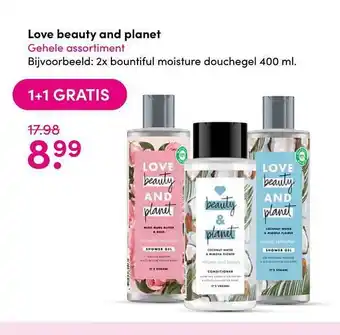 Drogisterij Visser Love beauty and planet 1+1 Gratis aanbieding