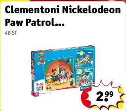 Kruidvat Clementoni Nickelodeon Paw Patrol Kinderpuzzels aanbieding