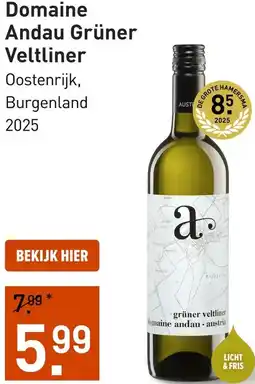 Gall & Gall Domaine Andau Grüner Veltliner aanbieding