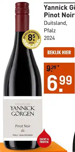 Gall & Gall Yannick Görgen Pinot Noir aanbieding