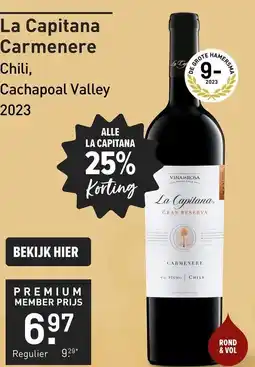 Gall & Gall La Capitana Barrel Reserve Carmenère aanbieding