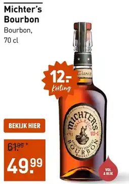 Gall & Gall Michter's Bourbon aanbieding