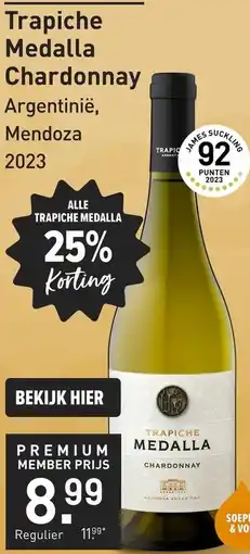 Gall & Gall Trapiche Medalla Chardonnay aanbieding