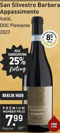 Gall & Gall San Silvestro Barbera Appassimento aanbieding