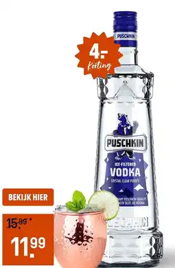 Gall & Gall Puschkin Vodka aanbieding