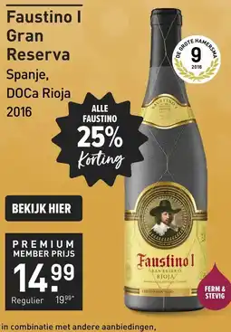 Gall & Gall Faustino I Gran Reserva aanbieding