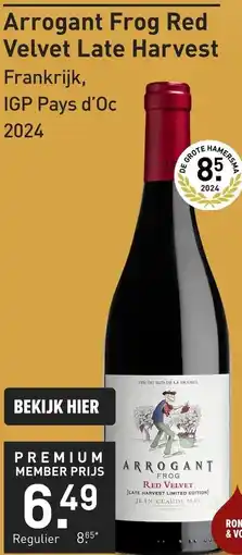 Gall & Gall Arrogant Frog Red Velvet Late Harvest aanbieding