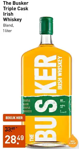 Gall & Gall The Busker Triple Cask Irish Whiskey aanbieding