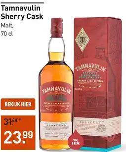 Gall & Gall Tamnavulin Sherry Cask aanbieding