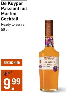 Gall & Gall De Kuyper Passionfruit Martini Cocktail aanbieding