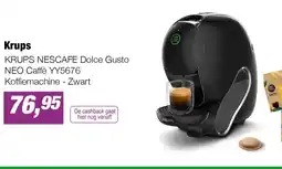 EP KRUPS NESCAFE Dolce Gusto NEO Caffè YY5676 Koffiemachine - Zwart aanbieding