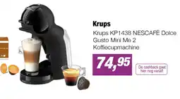 EP Krups KP1438 NESCAFÉ Dolce Gusto Mini Me 2 Koffiecupmachine aanbieding