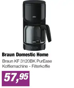 EP Braun KF 3120BK PurEase Koffiemachine - Filterkoffie aanbieding