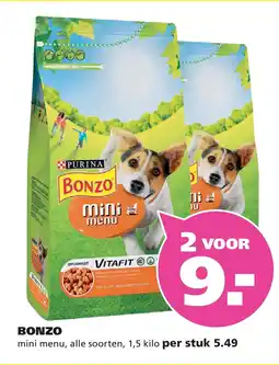 Ranzijn Purina bonzo mini menu aanbieding