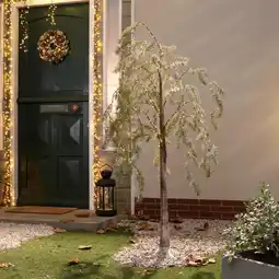 Action Treurwilg met kerstverlichting - voor buiten aanbieding
