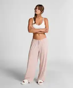Hunkemoller Hunkemöller Gestreepte Pyjamabroek Roze aanbieding
