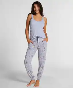 Hunkemoller Hunkemöller Pyjama broek Jersey Paars aanbieding